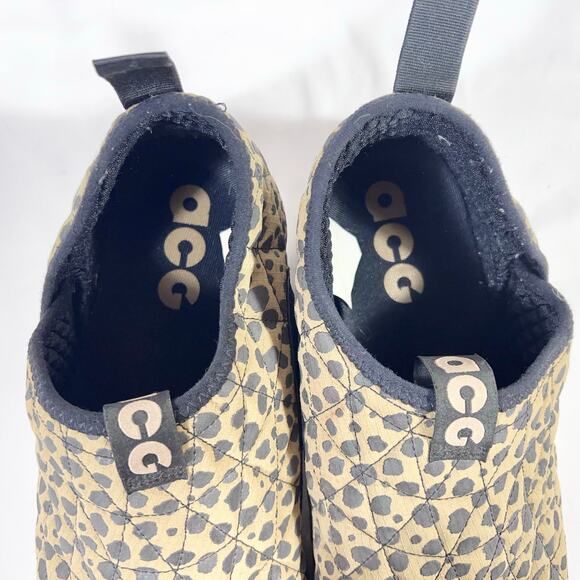 Nike Acg Low Cut Shoes Men 11.5 Cheetah Print Ci9367-201 Slip On Casual Sneakers - Picture 8 of 10